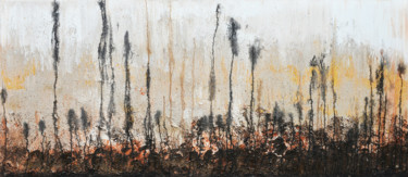 Peinture intitulée "Landscape in earthl…" par Tiny De Bruin, Œuvre d'art originale, Acrylique