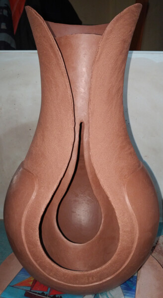 Sculpture intitulée "Gouttes" par Tiphaine K. Céramiste, Œuvre d'art originale, Argile