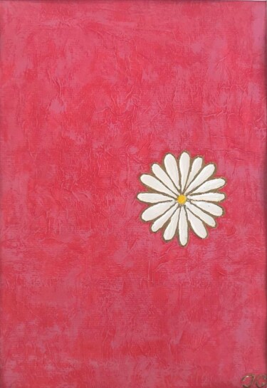 Painting titled "Daisy" by Tiphanie Canada, Original Artwork, Acrylic