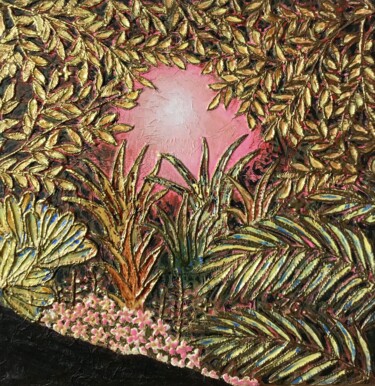 Картина под названием "Sounds of leaves" - Tiphanie Canada, Подлинное произведение искусства, Акрил