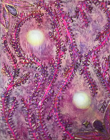 Painting titled "Pattern 2" by Tiphanie Canada, Original Artwork, Acrylic