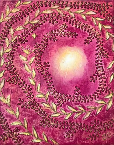 Ζωγραφική με τίτλο "Pattern 3" από Tiphanie Canada, Αυθεντικά έργα τέχνης, Ακρυλικό
