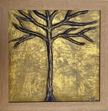 Painting titled "Valorous tree" by Tiphanie Canada, Original Artwork, Acrylic