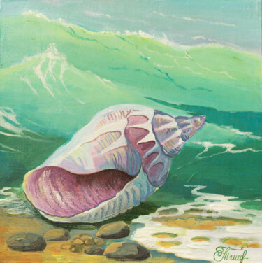 Painting titled ""Mussel"" by Irina Tischenko, Original Artwork, Acrylic