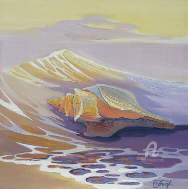 Картина под названием ",,В объятиях волны…" - Irina Tischenko, Подлинное произведение искусства, Акрил Установлен на Деревян…