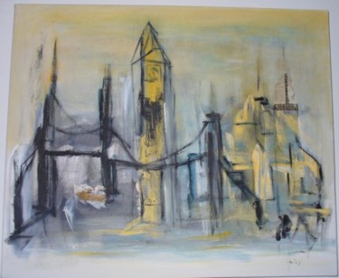 Peinture intitulée "Bridge and Trouble…" par Thierry Noiret, Œuvre d'art originale