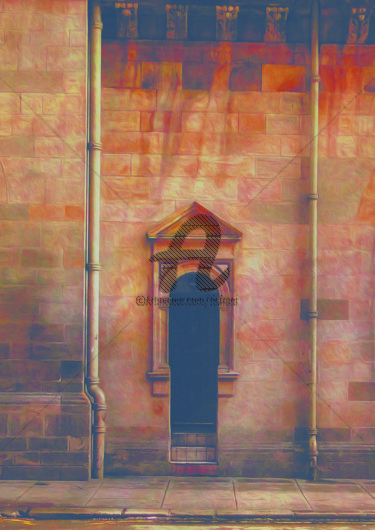 Arte digitale intitolato "Doors Scotland I" da Joost Hogervorst, Opera d'arte originale, Fotomontaggio