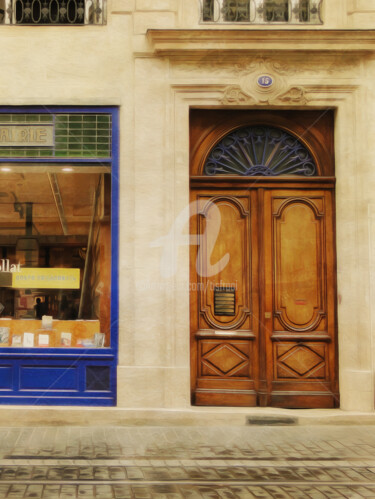 Schilderij getiteld "Doors Francais Bord…" door Joost Hogervorst, Origineel Kunstwerk