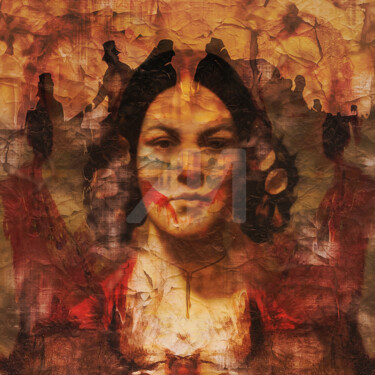 Woman of the world Arts numériques intitulée "Woman of the world" par Joost Hogervorst, Œuvre d'art originale, Peinture numérique