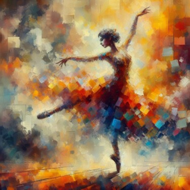 Digital Arts titled "Envoûtante Ballerina" by Tiss Ai Creations, Original Artwork, AI generated image