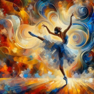 Digital Arts titled "Délicate ballerina" by Tiss Ai Creations, Original Artwork, AI generated image