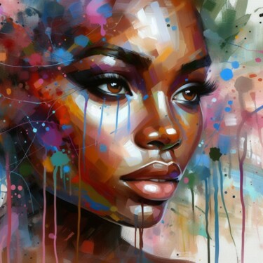 Digital Arts titled "Colorful Soul" by Tiss Ai Creations, Original Artwork, Digital Collage
