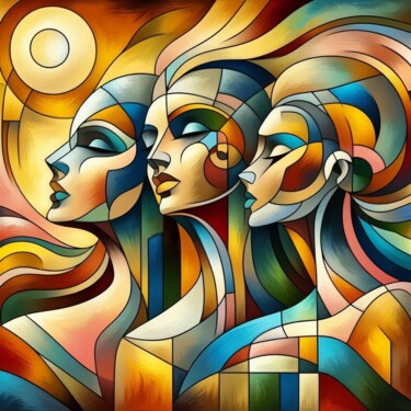 Digital Arts titled "Three graces 1" by Tiss Ai Creations, Original Artwork, AI generated image