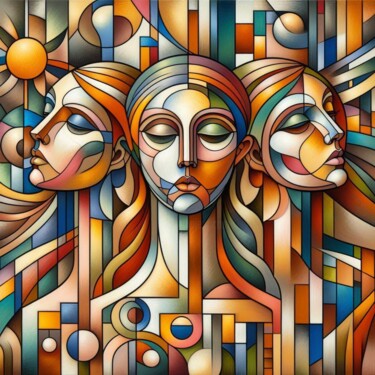 Digital Arts titled "Three Graces 3" by Tiss Ai Creations, Original Artwork, AI generated image