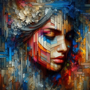 Digitale Kunst getiteld "Zoe" door Tiss Ai Creations, Origineel Kunstwerk, AI gegenereerde afbeelding