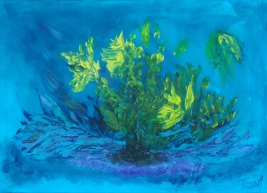 Peinture intitulée "Aquatica" par Tissa, Œuvre d'art originale, Acrylique