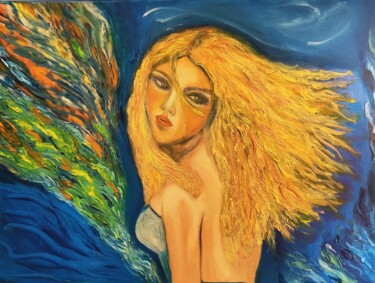 Painting titled "Mistral" by Tissa, Original Artwork, Oil