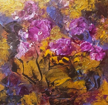 Painting titled "Floral Collection" by Tissa, Original Artwork, Acrylic