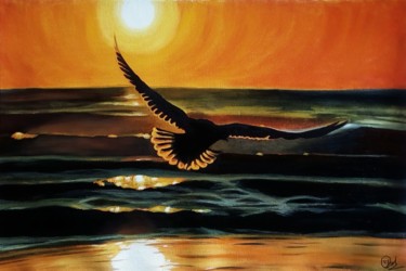 Painting titled "fly.jpg" by Titu Titas Ghosal, Original Artwork, Oil