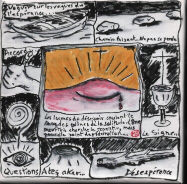 "Les Larmes de sang" başlıklı Tablo Titi Montana tarafından, Orijinal sanat, Akrilik