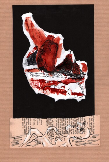 Desenho intitulada "Paysages désolés…" por Titi Montana, Obras de arte originais, Acrílico