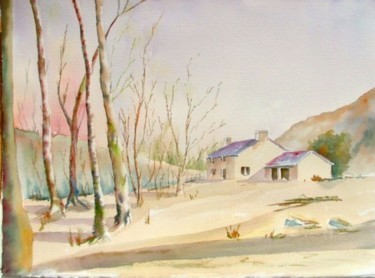 Painting titled "Clairière" by Titi D'Avril, Original Artwork