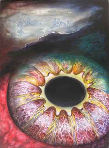 Painting titled "Search of Soul - 8" by Kishor Gundigara, Original Artwork, Acrylic