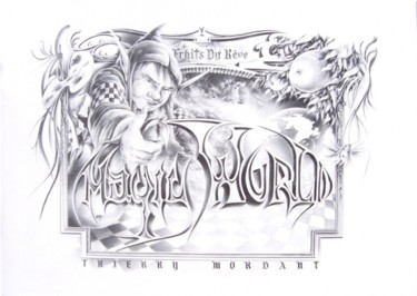 Dessin intitulée "Couverture BOOK " M…" par Magic World, Œuvre d'art originale