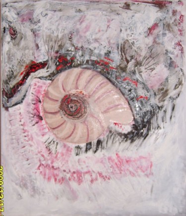 Painting titled "Faucile" by Martine Villani, Original Artwork, Oil