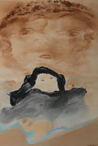 Peinture intitulée "les trois" par Martine Villani, Œuvre d'art originale