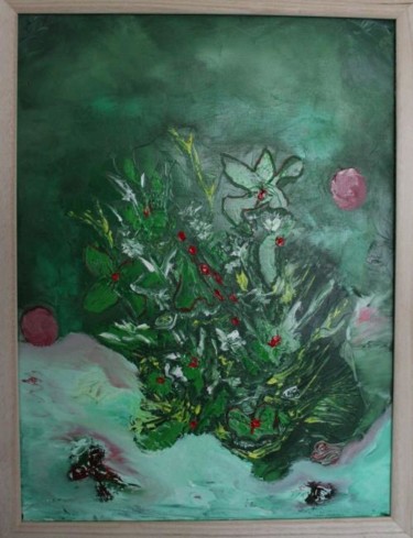 Painting titled "dans mon imaginaire" by Martine Villani, Original Artwork
