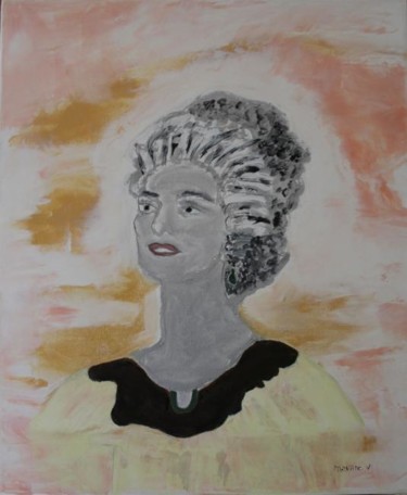 Painting titled "La diva" by Martine Villani, Original Artwork