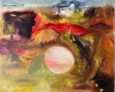 Painting titled "Songe d ' une nuit…" by Martine Villani, Original Artwork, Acrylic