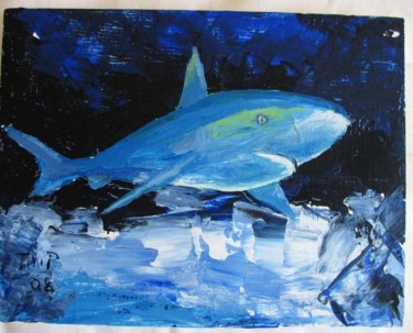 Painting titled "Shark" by Titi Paun, Original Artwork