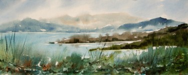 Painting titled "Isola di Lussino (C…" by Tito Fornasiero, Original Artwork, Watercolor