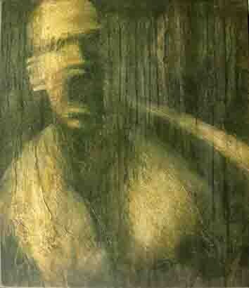 Картина под названием "scream2" - Titos Kontou, Подлинное произведение искусства, Масло