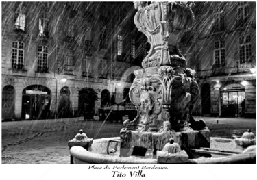 Photographie intitulée "Place du Parlement.…" par Tito Villa, Œuvre d'art originale