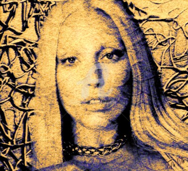 Digital Arts titled "Dream of Lady Gaga." by Tito Villa, Original Artwork, Digital Painting