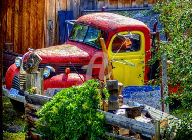 Arts numériques intitulée "Le vieux camion." par Tito Villa, Œuvre d'art originale, Peinture numérique