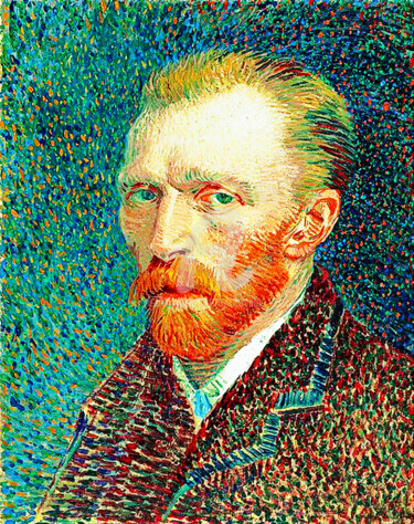 Digital Arts titled "Vincent Willem van…" by Tito Villa, Original Artwork, Digital Painting
