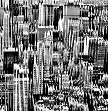 Arte digital titulada "New York Mirror." por Tito Villa, Obra de arte original, Arquitectura