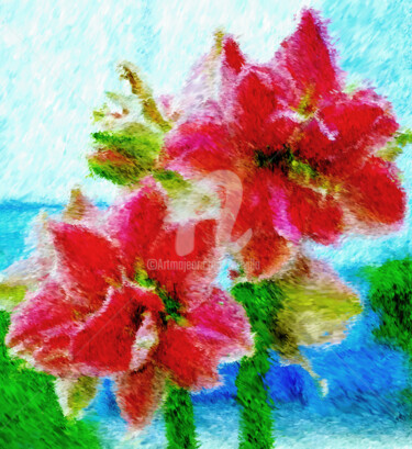 Digital Arts titled "Flora." by Tito Villa, Original Artwork, Digital Painting