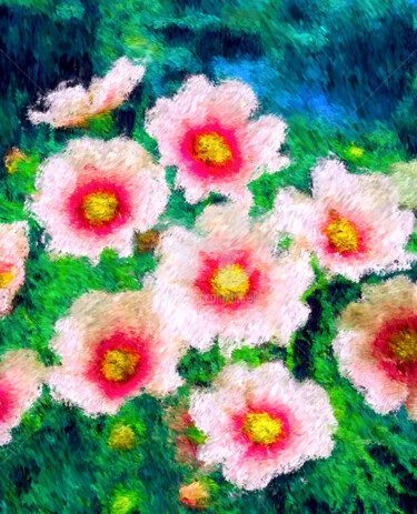 Arts numériques intitulée "Floral park." par Tito Villa, Œuvre d'art originale, Peinture numérique
