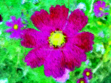 Arte digitale intitolato "Printemps floral." da Tito Villa, Opera d'arte originale, Pittura digitale