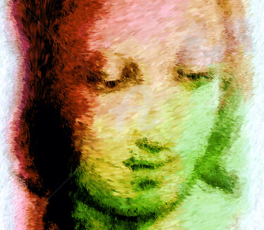Arts numériques intitulée "Etude Madone." par Tito Villa, Œuvre d'art originale, Peinture numérique