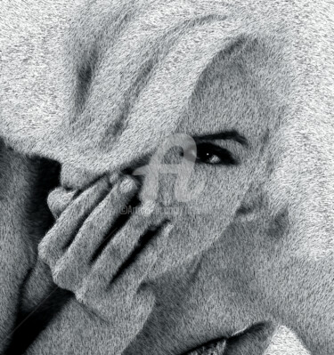 Digital Arts με τίτλο "Marilyn Monroe." από Tito Villa, Αυθεντικά έργα τέχνης, Ψηφιακή ζωγραφική