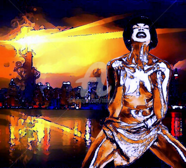Digital Arts titled "La crise." by Tito Villa, Original Artwork, Digital Painting