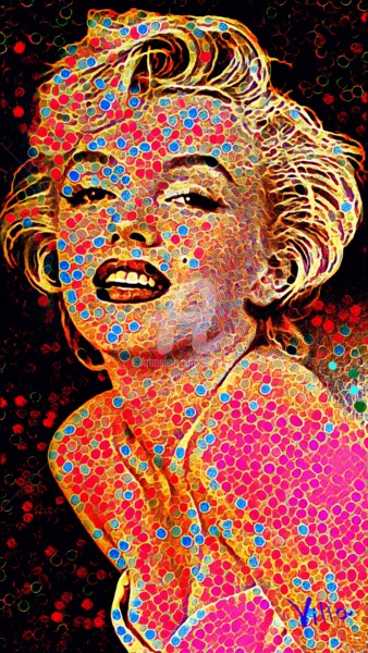 Arte digitale intitolato "Marilyn Monroe. Art…" da Tito Villa, Opera d'arte originale, Pittura digitale