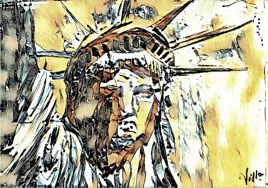 Arte digital titulada "Peinture: Liberty" por Tito Villa, Obra de arte original