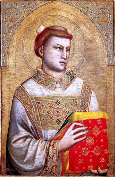 Arte digitale intitolato "Saint Stephen." da Tito Villa, Opera d'arte originale, Olio